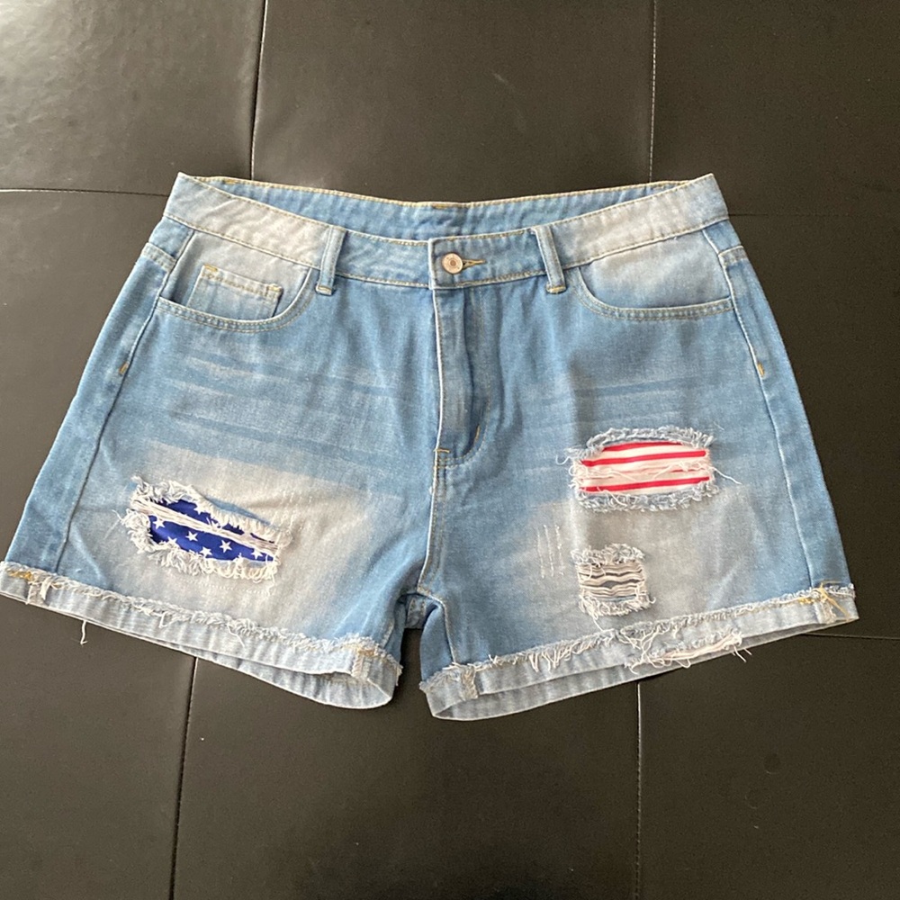 Distressed Denim Jean Shorts Size 2XL